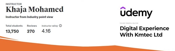 Udemy Khaja Profile